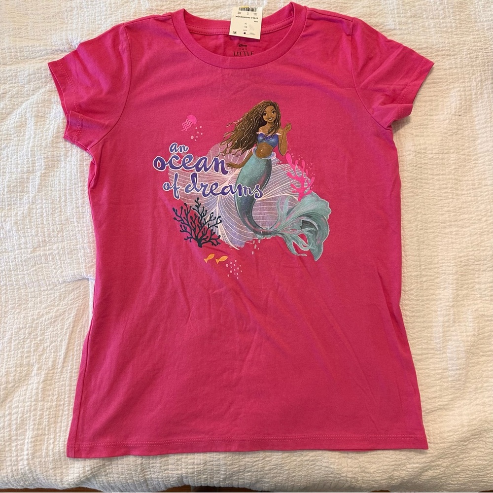 Disney NWT Pink Mermaid Kids T-Shirt